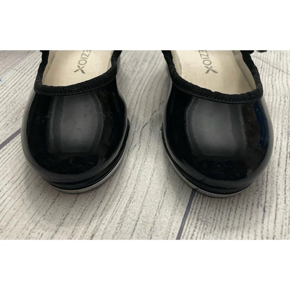 Black Capezio Little Girl Toddler Tap Dance Dancing Shoes, Size 8